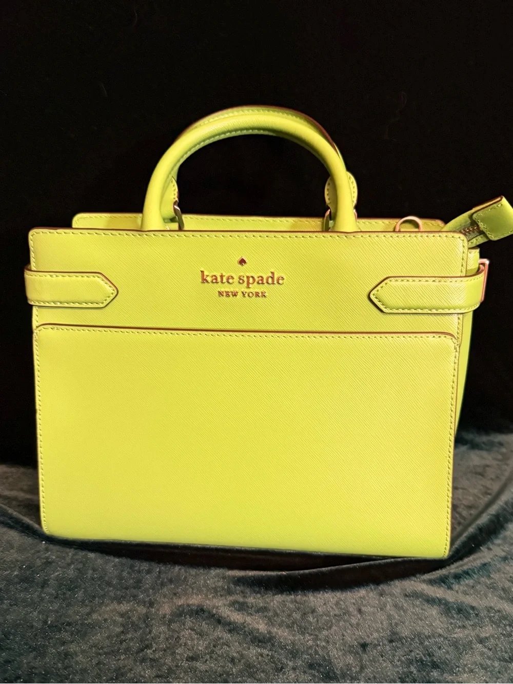 kate spade lime, green, New York Staci medium satchel